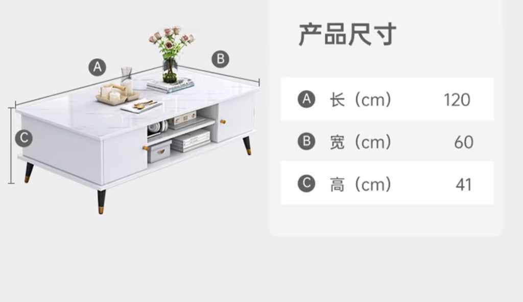 Low-profile cream entertainment cabinet with rounded contemporary edges